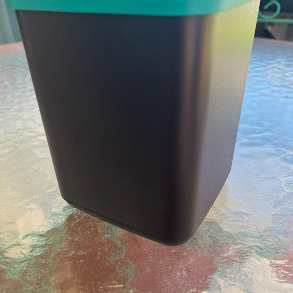 Tupperware Neo 4 Compartment Divided Storage Kitchen Tidy Pot Black Turquoise - Picture 3 of 7